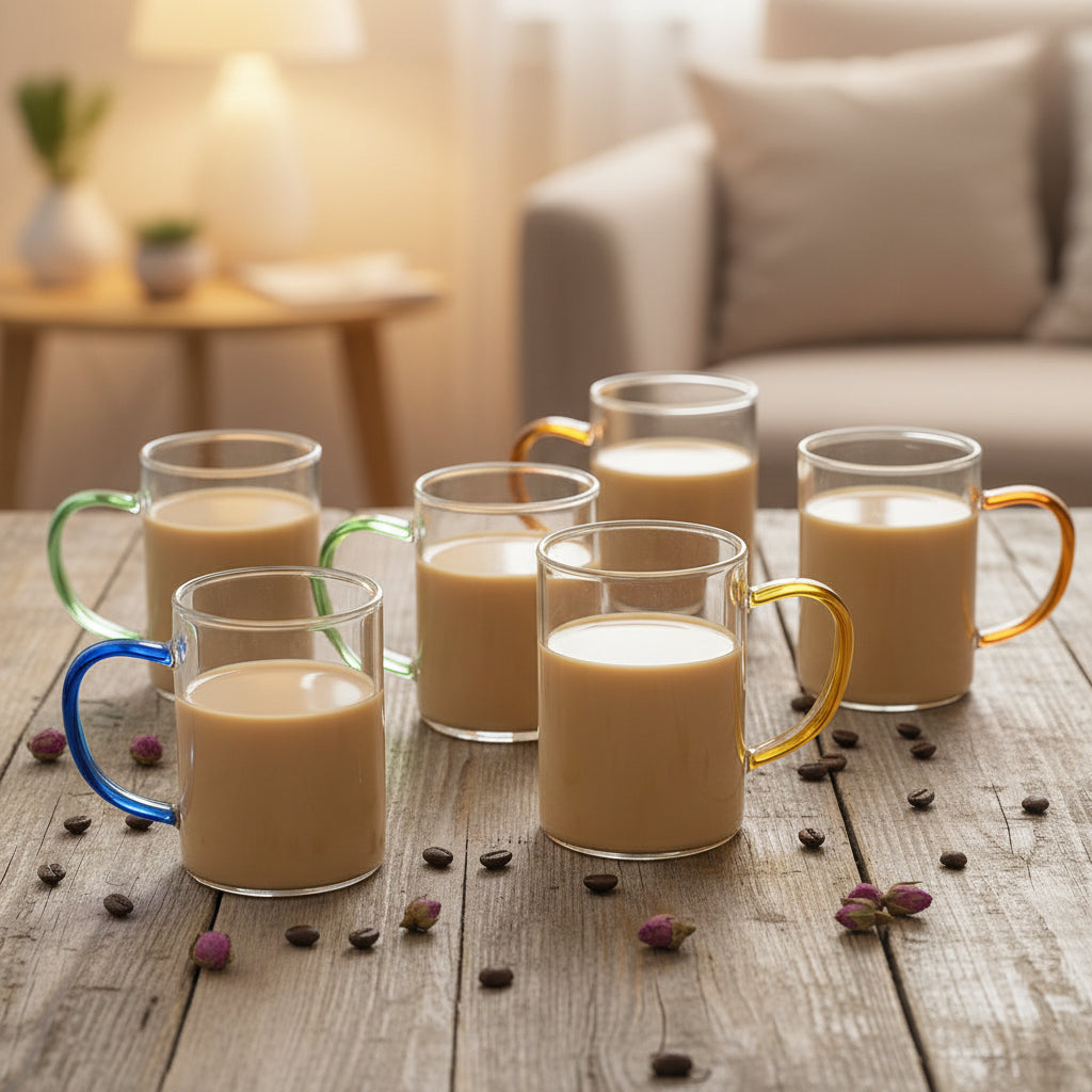 6-Pcs Glass Mug Set