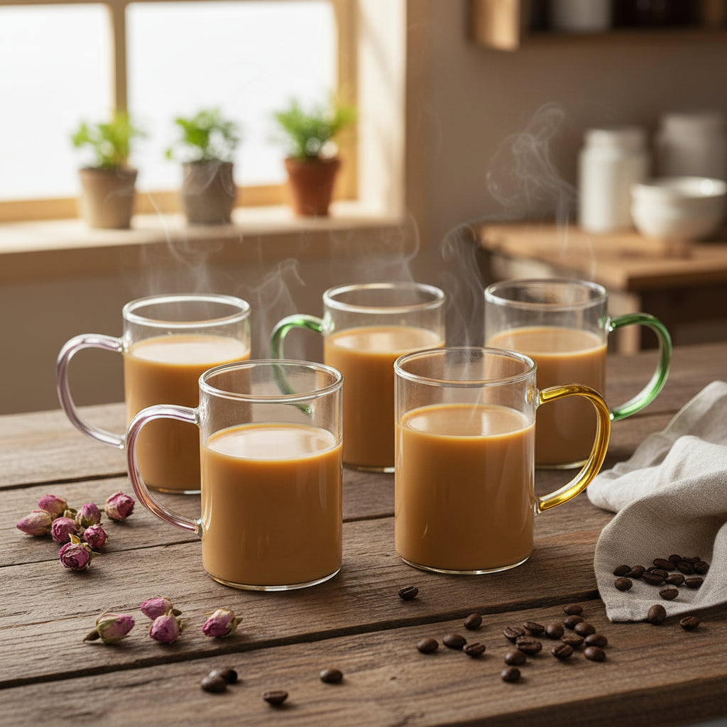 6-Pcs Glass Mug Set