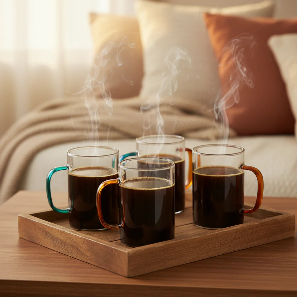 6-Pcs Glass Mug Set