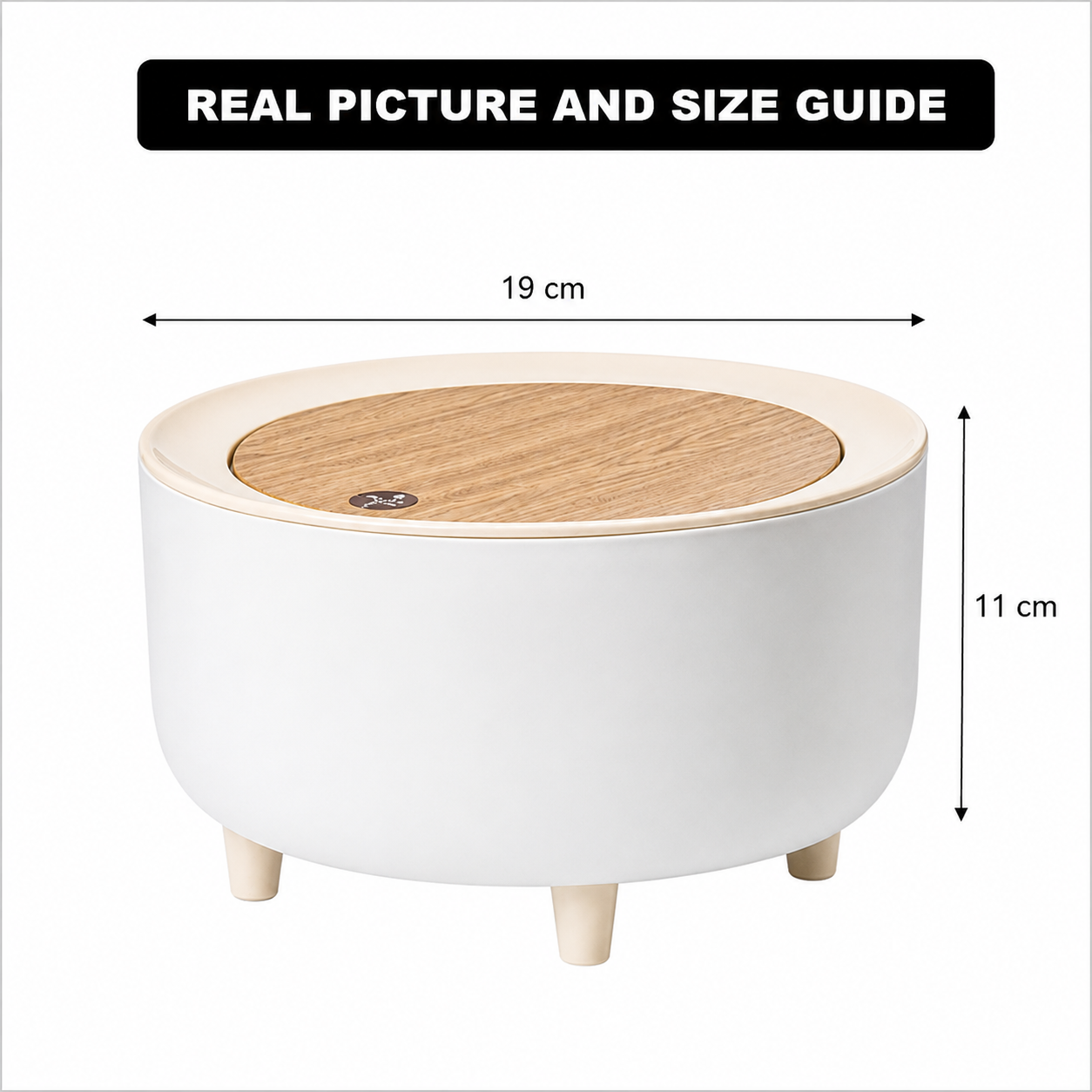 Mini Desktop Trash Can with Push Lid