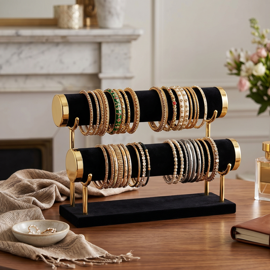 2-Layer Jewelry Storage & Display Stand