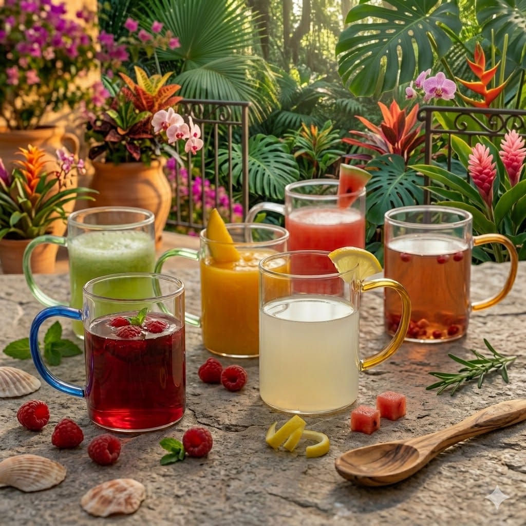 6-Pcs Glass Mug Set