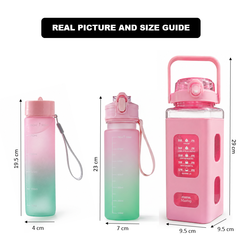 Daily Hydration 3-Pcs Bottle Set